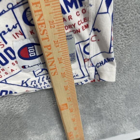 Champion T-Shirt Men's Medium 100th Anniversary Logo Spellout Crewneck - Picture 6 of 8